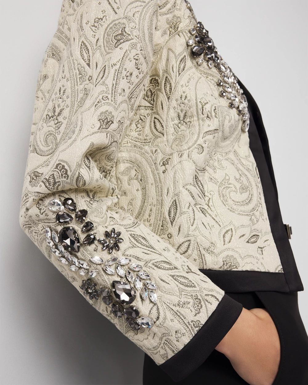 Embellished Jacquard Jacket | White House Black Market